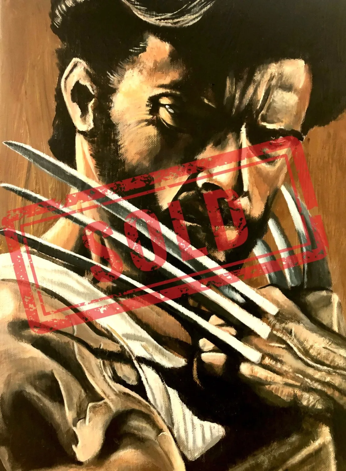 Wolverine painting, sold